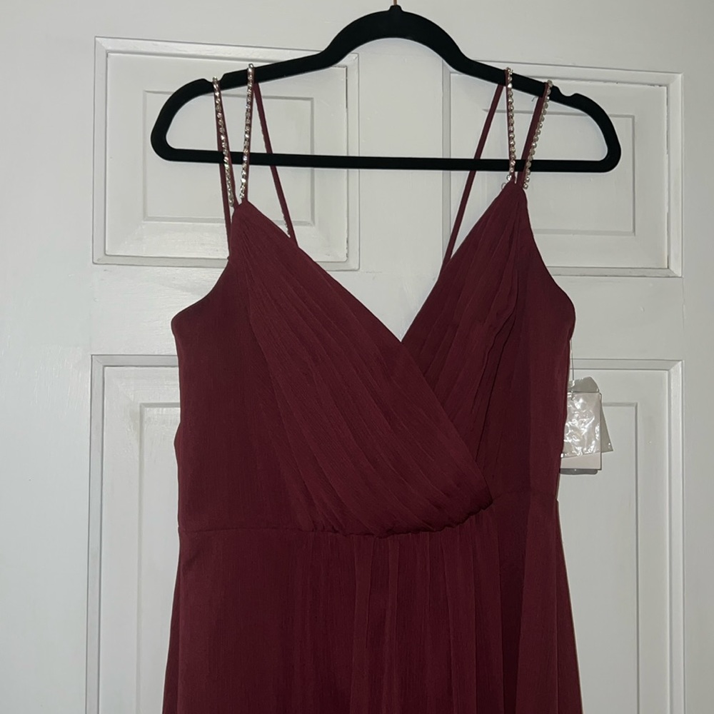 Wine PROM DRESS!! Never worn
